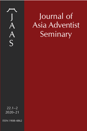 					View Vol. 22 No. 1–2 (2020): Journal of Adventist Seminary
				