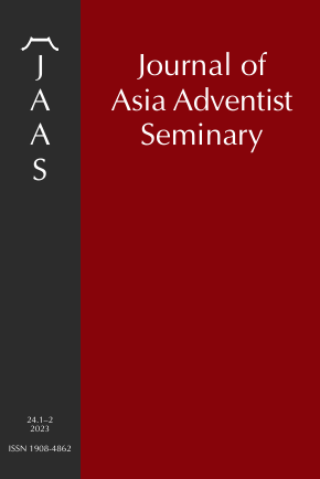 View Vol. 24 No. 1–2 (2023): Journal of Asia Adventist Seminary
